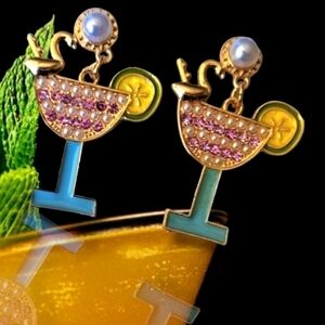NWT Tropical Drink Earrings!